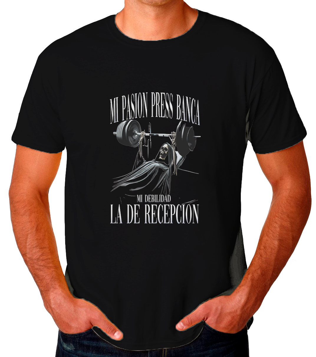 Gym Calavera 1 Playera de Hombre