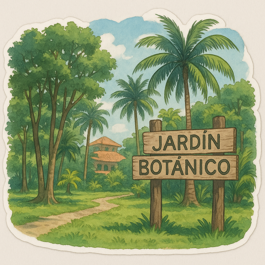 Sticker “Jardín Botánico – Cd. del Carmen” • Vinil impermeable 7 cm