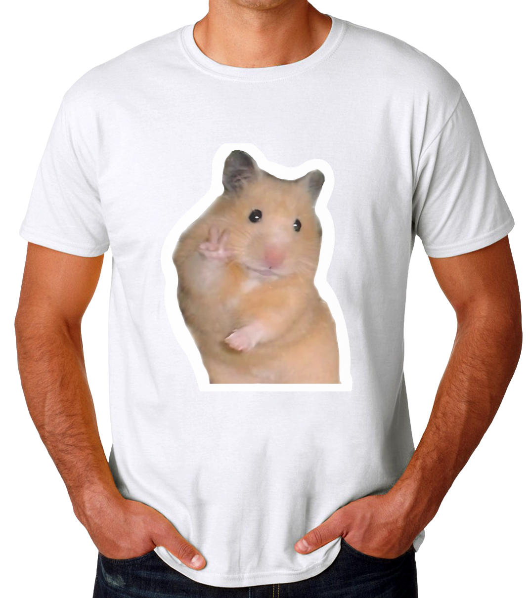 Sticker Hamster Playera de Hombre