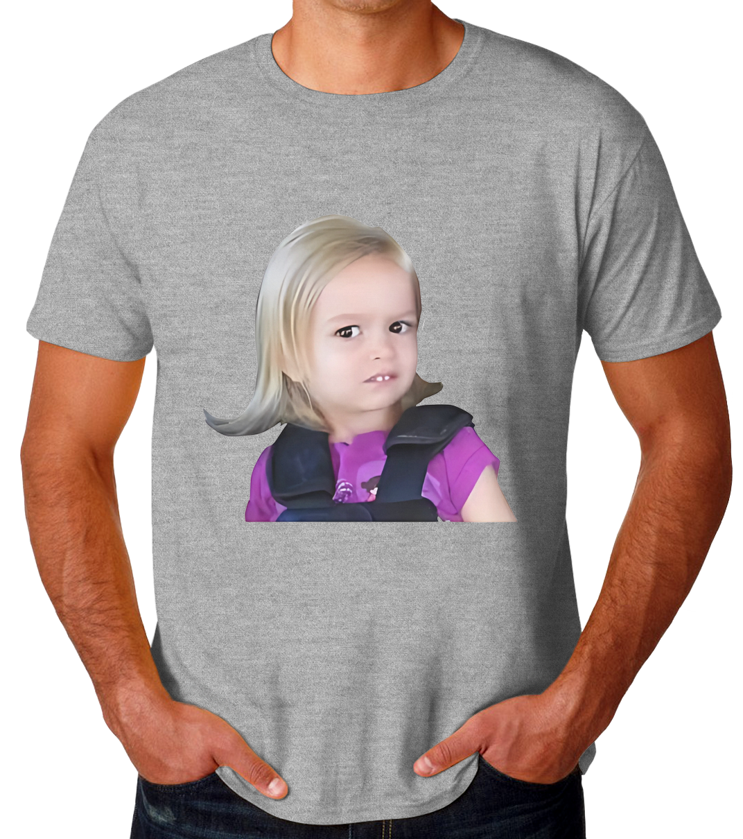 Sticker Niña Asco Playera de Hombre