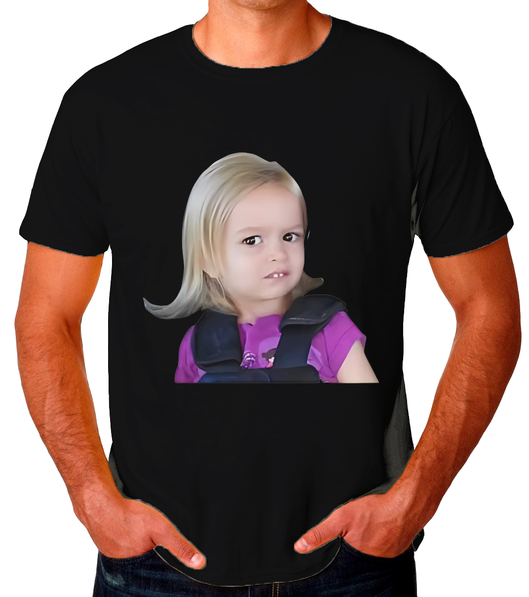 Sticker Niña Asco Playera de Hombre