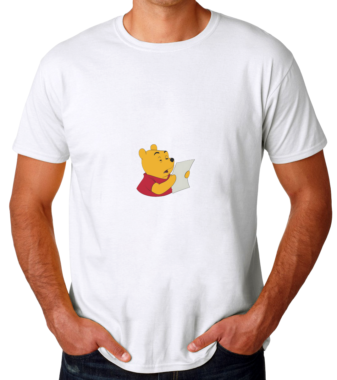Sticker Pooh Playera de Hombre