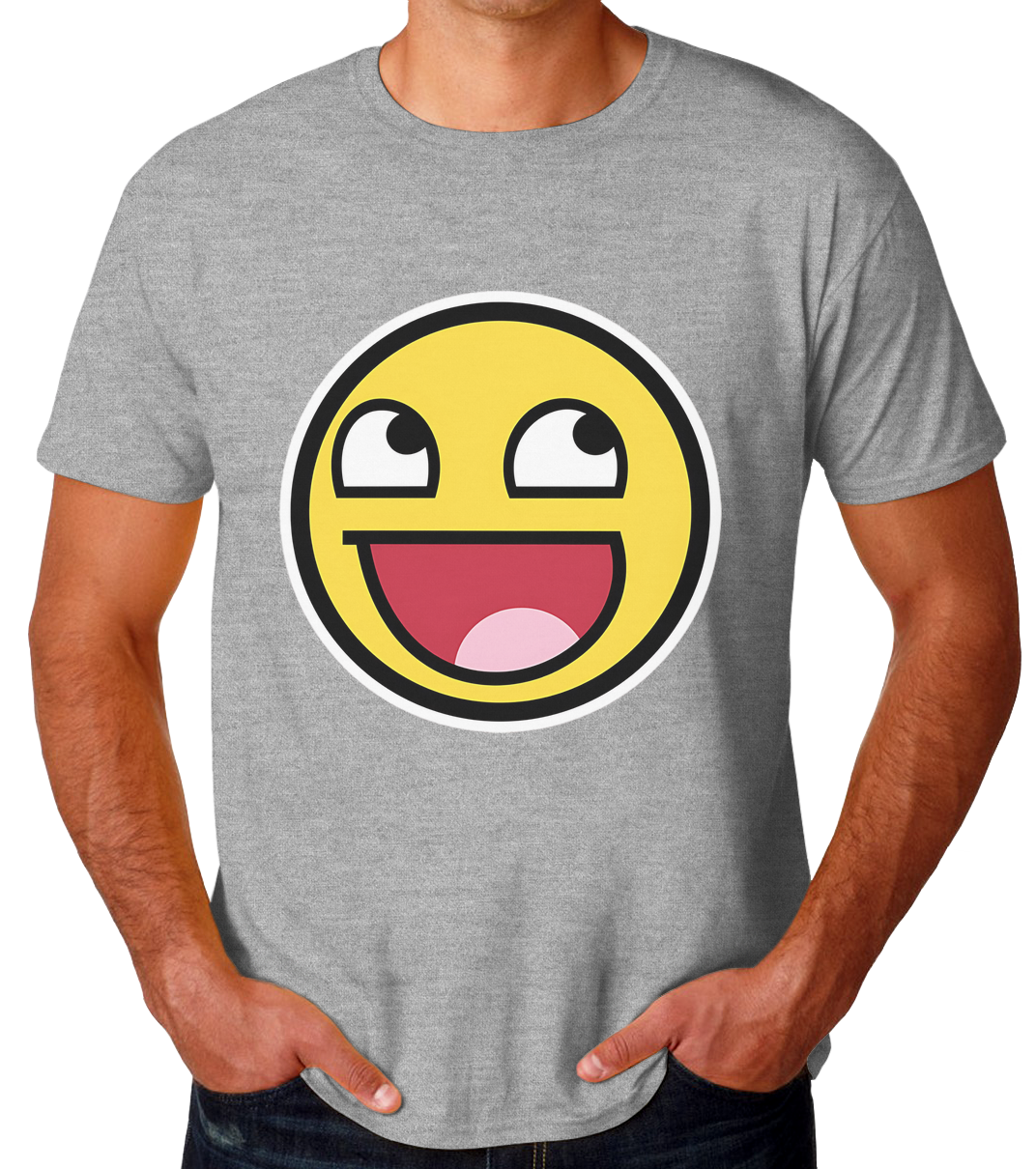 Sticker Smiley Playera de Hombre