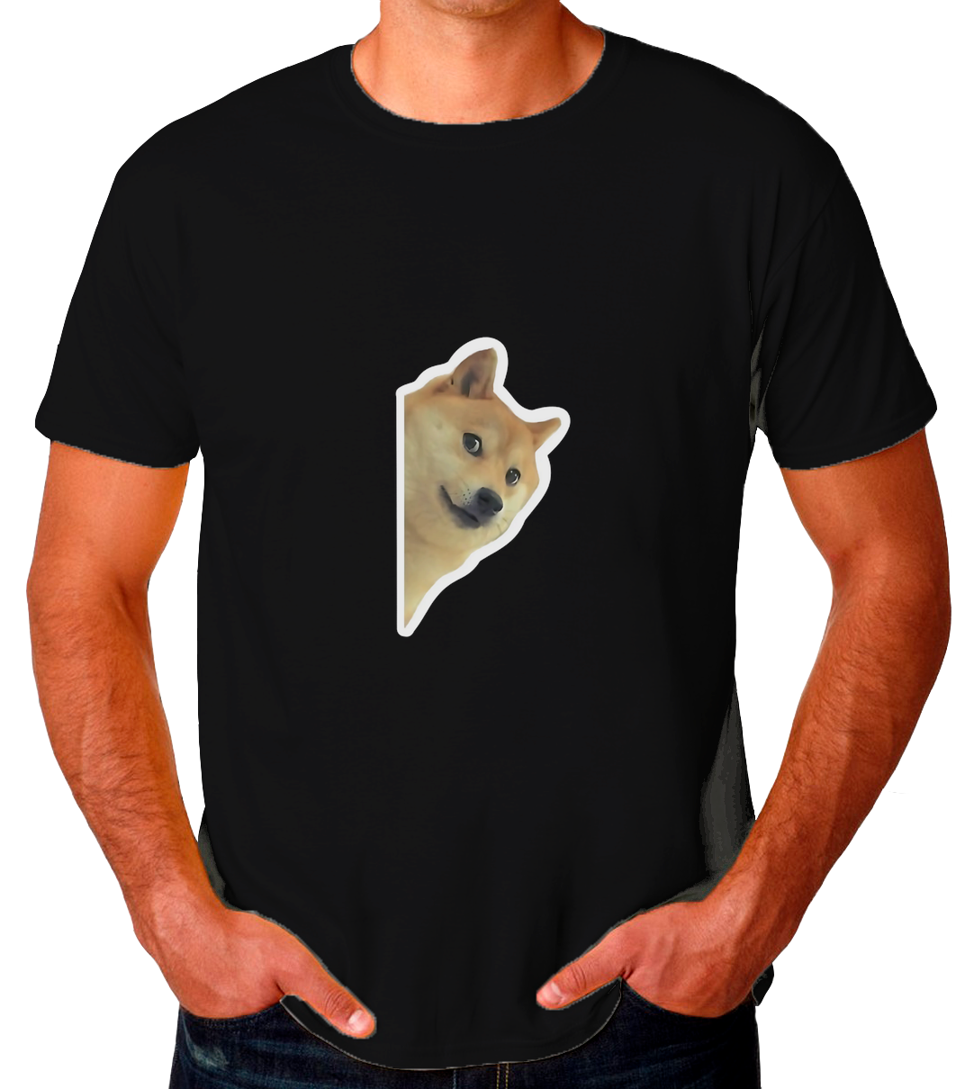 Sticker Dogo Playera de Hombre