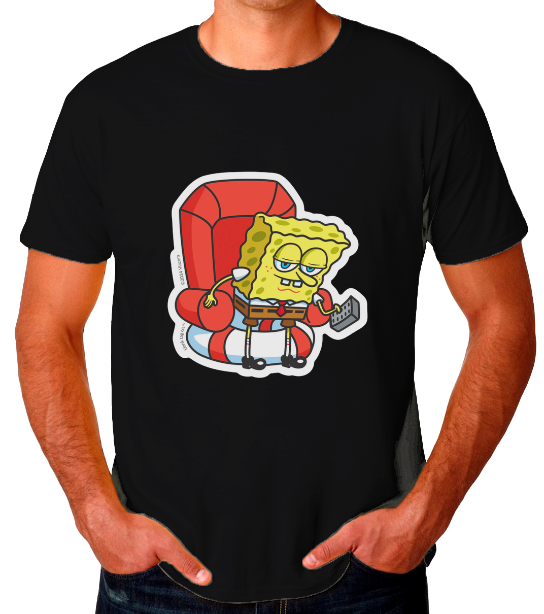 Sticker Bob Levantándose Playera de Hombre