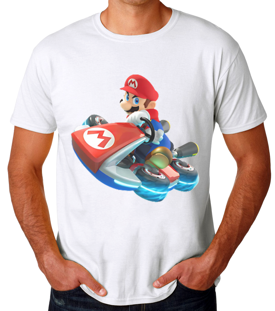 Sticker Mario Kart Playera de Hombre