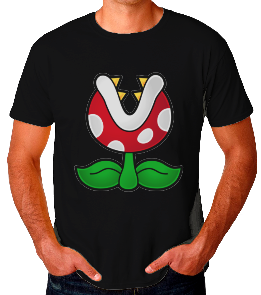 Sticker Piraña Playera de Hombre