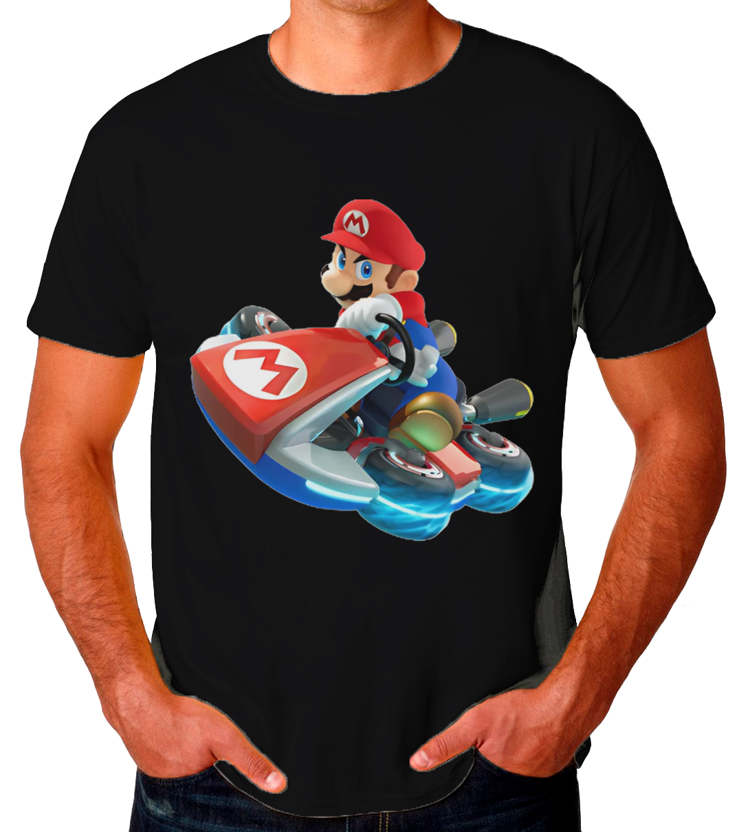 Sticker Mario Kart Playera de Hombre