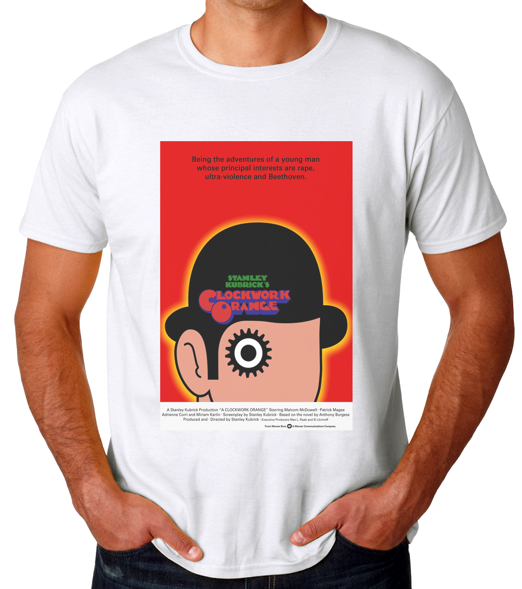 Naranja Mecánica Poster 1 Playera de Hombre