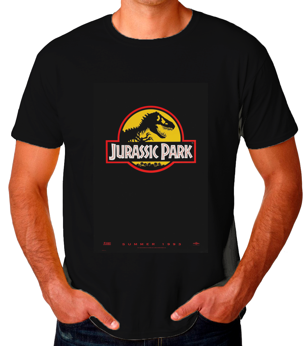 Jurassic Park Poster 1 Playera de Hombre