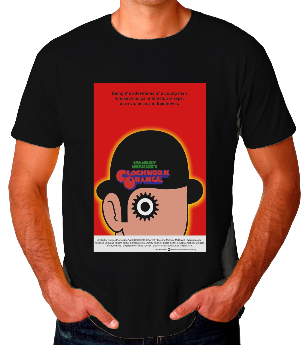 Naranja Mecánica Poster 1 Playera de Hombre