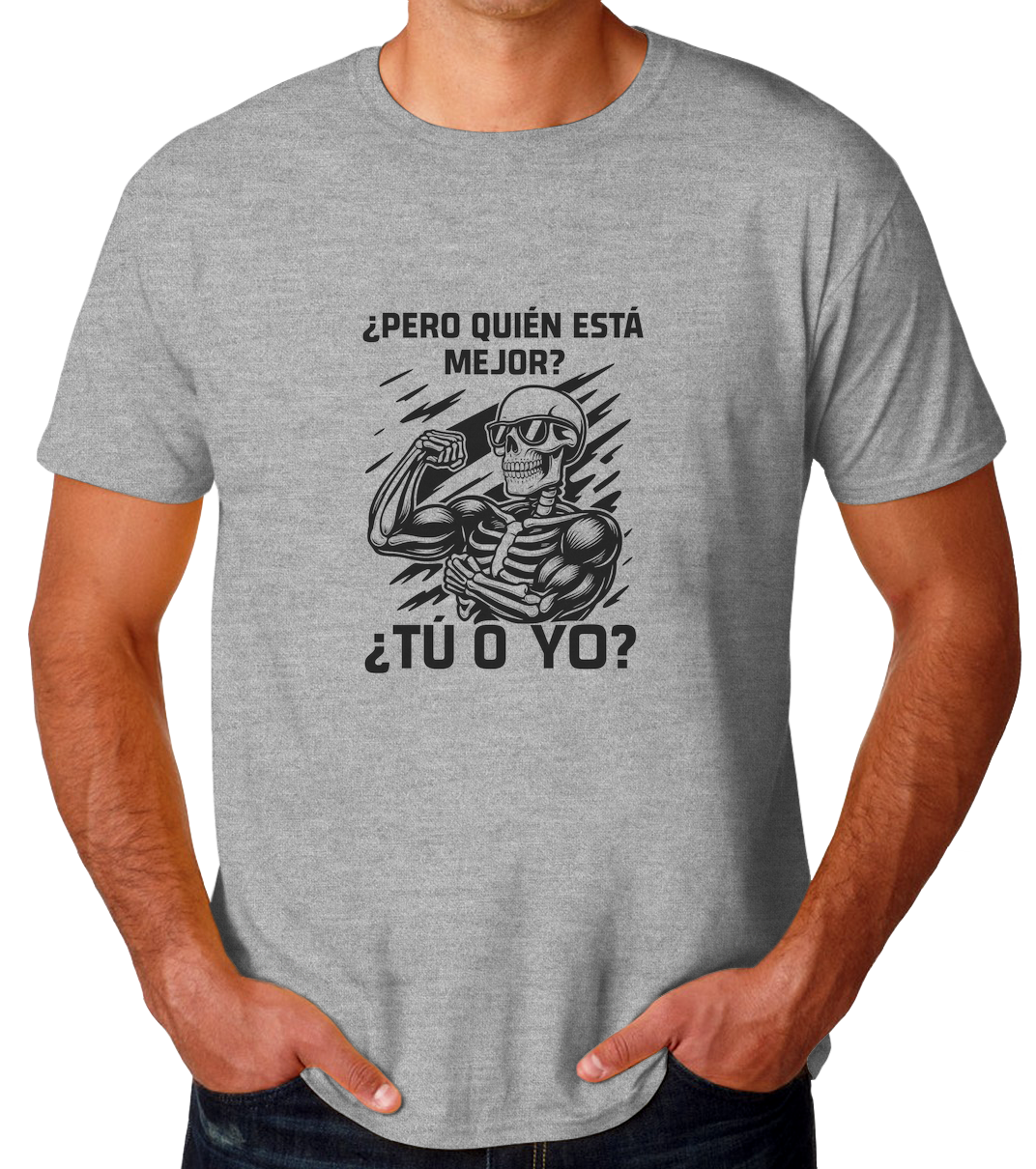 Gym Calavera 5 Playera de Hombre
