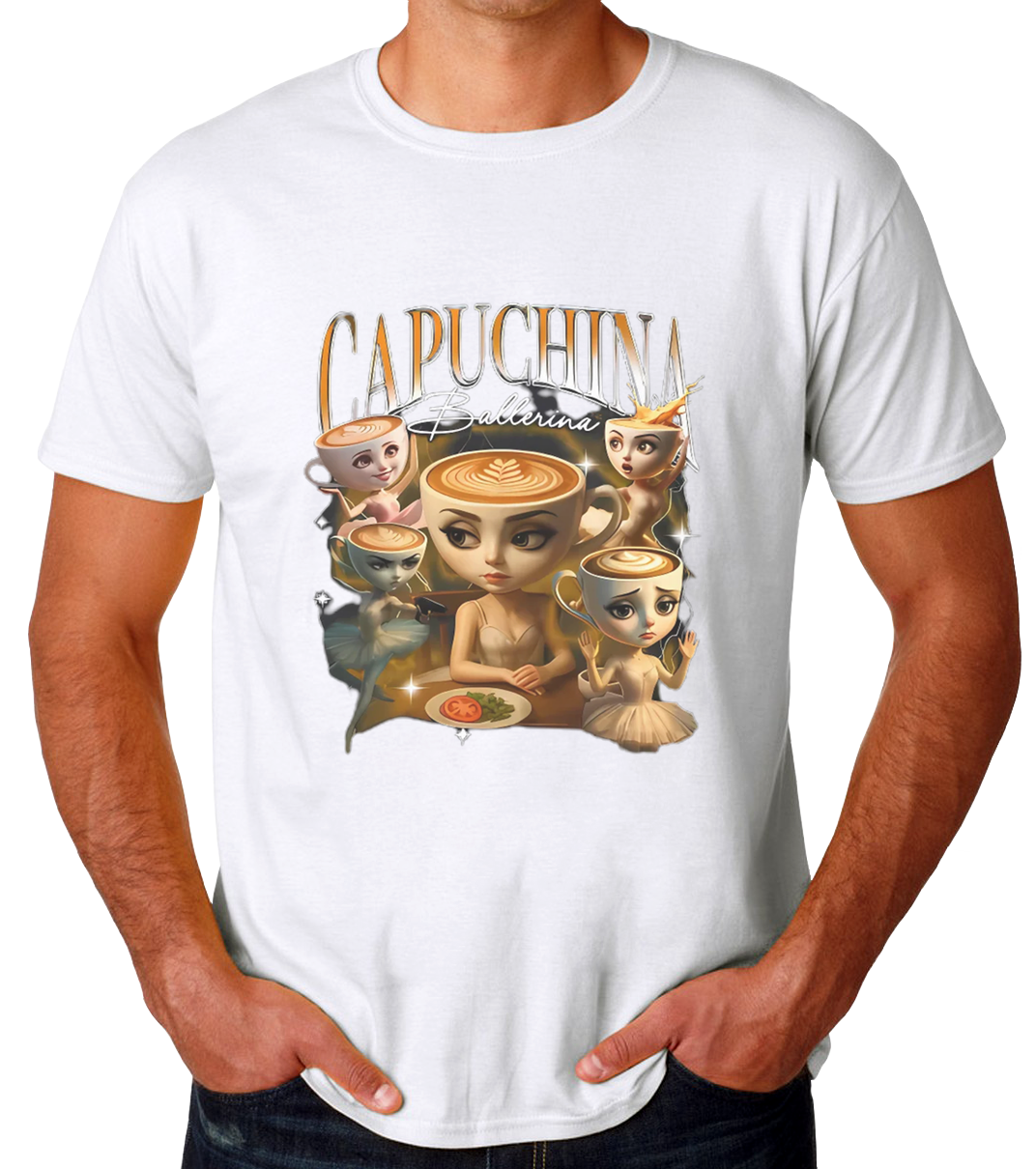 Capuchina Balerina Playera de Hombre