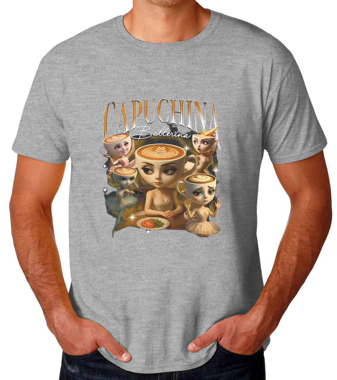 Capuchina Balerina Playera de Hombre