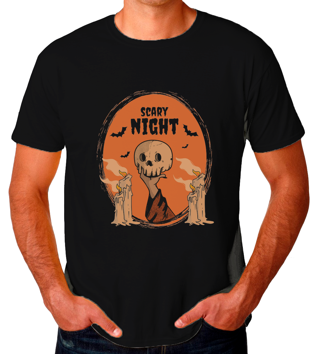 scary night Playera de Hombre