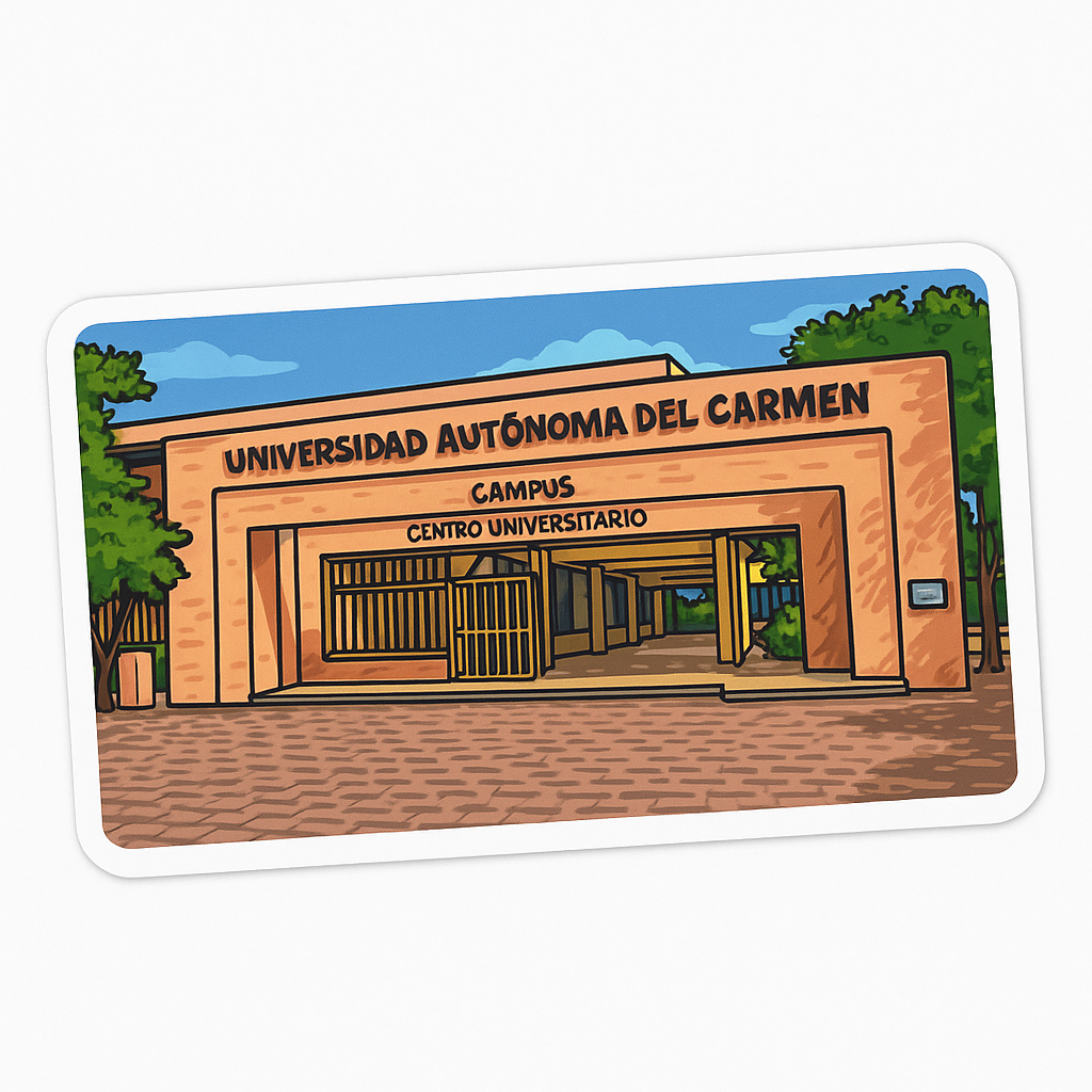 Sticker “Campus I – Instituto Tecnológico de Cd. del Carmen” • Vinil impermeable 7 cm