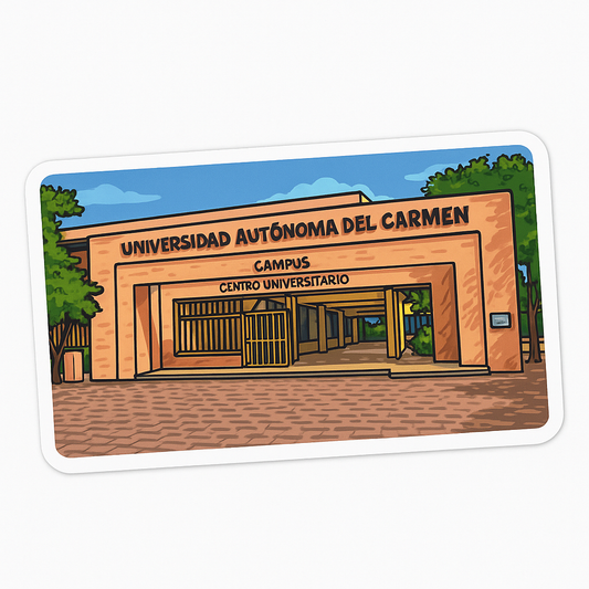 Sticker “Campus I – Instituto Tecnológico de Cd. del Carmen” • Vinil impermeable 7 cm